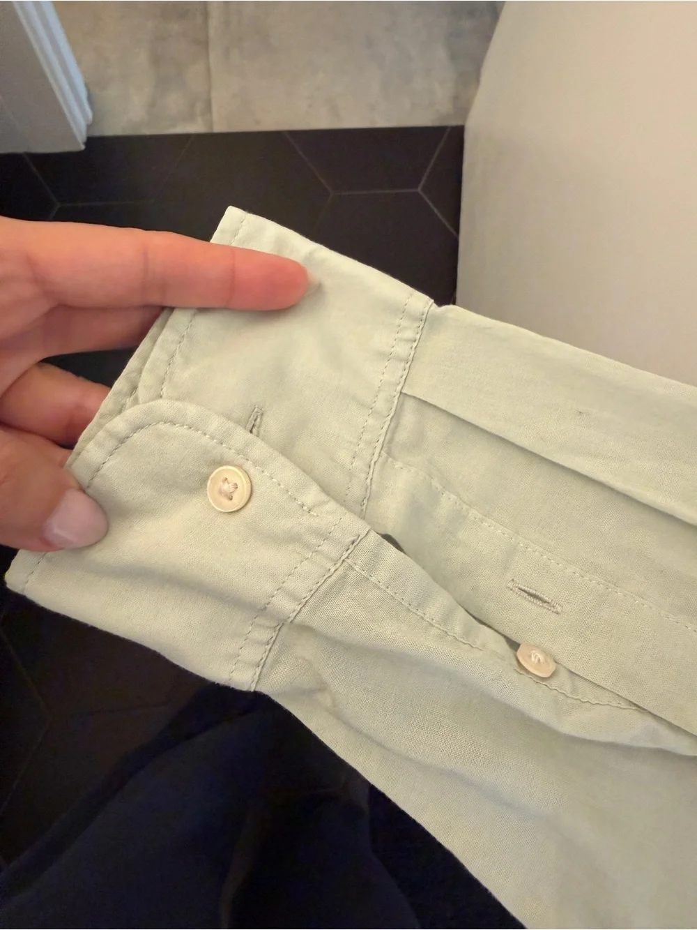 NWT! Zara Men Light Mint Button-Down Shirt | XL